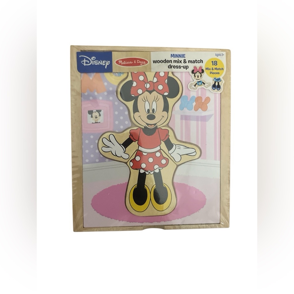 Melissa & Doug Disney Minnie Wooden Mix and Match Dress Up